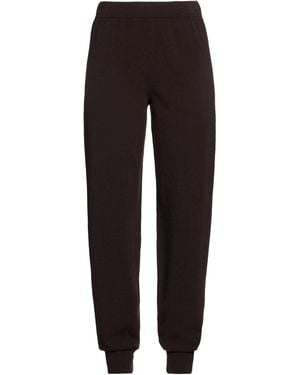 Roberto Collina Dark Trousers Merino Wool - Black
