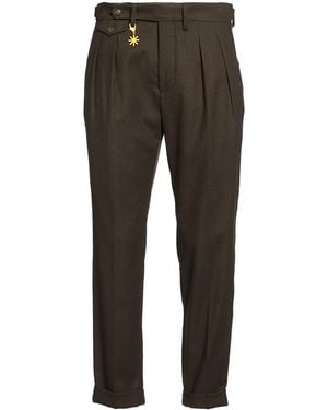 Manuel Ritz Dark Pants Virgin Wool, Viscose, Polyester, Elastane - Gray