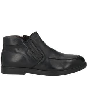 Testoni Ankle Boots Leather - Black
