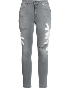 ERMANNO FIRENZE Jeans Cotton, Polyester, Elastane, Acrylic, Alpaca Wool - Grey