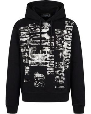 DSquared² Sweatshirt Cotton, Elastane - Black
