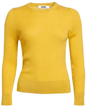 Grifoni Sweater Virgin Wool - Yellow