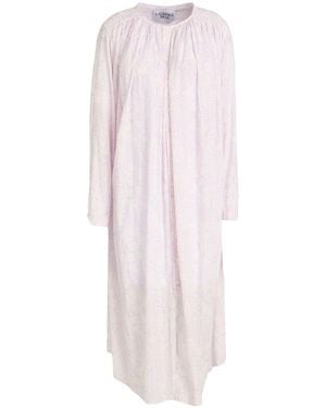 Laurence Bras Lilac Midi Dress Cotton - Pink