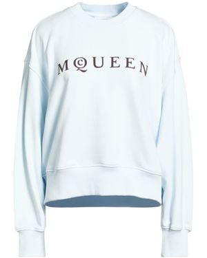 McQueen Sky Sweatshirt Cotton, Polyester - Blue