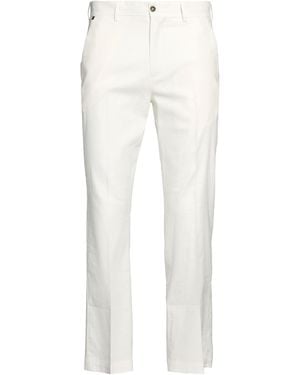 Messagerie Ivory Pants Linen, Viscose, Elastane - White