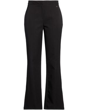 Yes-Zee Pants Polyester, Elastane - Black