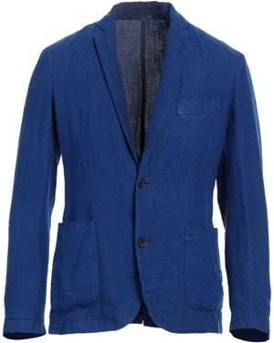 120% Lino Blazer - Blue