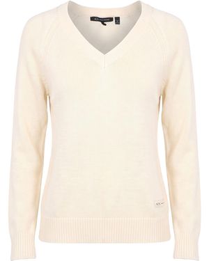 ARMANI EXCHANGE Ivory Sweater Virgin Wool, Acrylic, Cotton - Natural