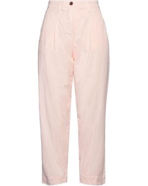 White Sand Pants Cotton, Elastane - Pink