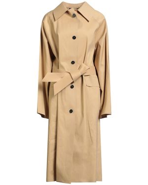 Kassl Sand Overcoat & Trench Coat Cotton, Polyurethane - Natural