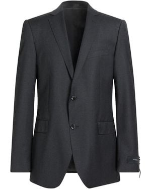 Windsor. Charcoal Blazer Virgin Wool - Black