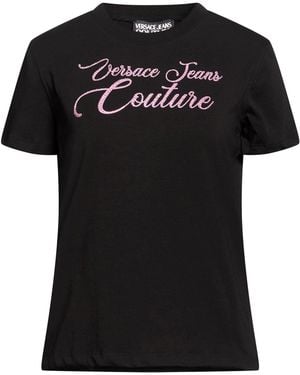 Versace Jeans Couture T-Shirt Cotton, Elastane - Black