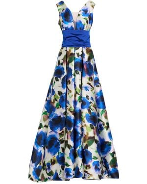 CAROL RUIZ COUTURE Maxi Dress Polyester - Blue
