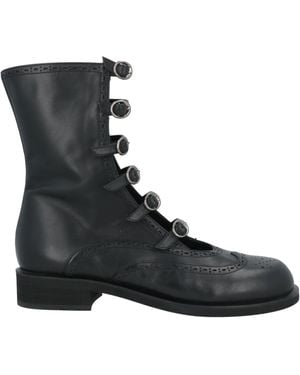 Emporio Armani Ankle Boots Leather - Black