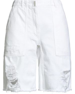 Givenchy Short En Jean - Blanc