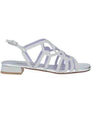 Albano Sandals Textile Fibres - White