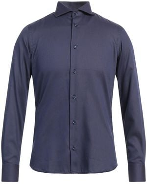 Avignon Midnight Shirt Cotton - Blue