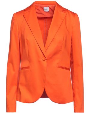 ELEONORA STASI Blazer Cotton, Elastane - Orange