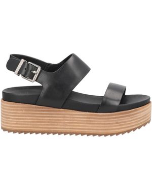 Rahya Grey Sandals Leather - Black