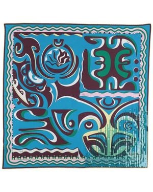PUCCI Scarf Silk - Blue