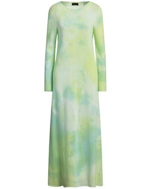 Roberto Collina Maxi Dress Merino Wool, Cashmere - Green