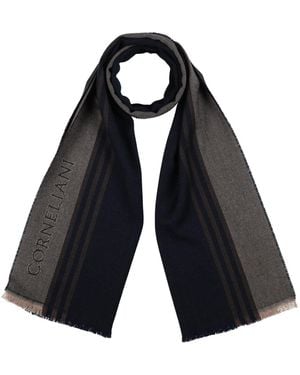 Corneliani Scarf Virgin Wool, Cashmere - Blue