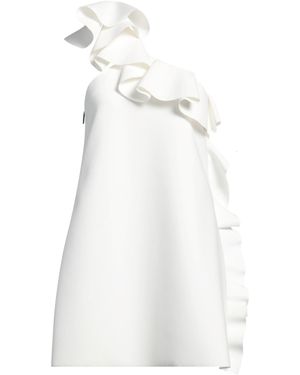 MSGM Mini Dress Polyester, Viscose, Elastane - White
