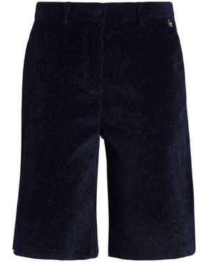 Souvenir Clubbing Midnight Shorts & Bermuda Shorts Cotton, Viscose, Polyamide, Elastane - Blue