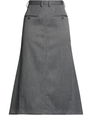 MM6 by Maison Margiela Midi Skirt Polyester, Virgin Wool, Elastane - Grey