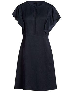 BOSS Midi Dress Viscose, Linen - Blue