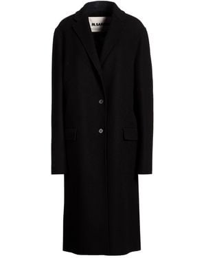 Jil Sander Coat Cashmere - Black