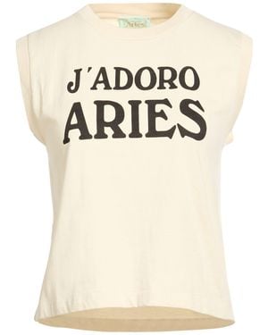 Aries T-Shirt Cotton - Natural