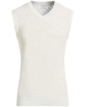 Eleventy Ivory Sweater Cotton - White