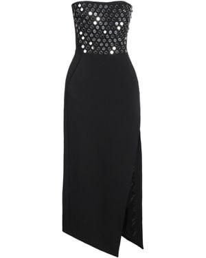 David Koma Midi Dress Acetate, Viscose, Elastane, Acrylic - Black