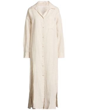 hinnominate Maxi Dress Linen, Viscose - Natural