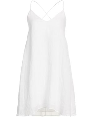 Fisico Mini Dress Ramie - White