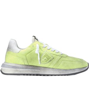 Philippe Model Sneakers Leather, Textile Fibers - Green