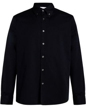 Cellar Door Midnight Shirt Cotton, Elastane - Blue
