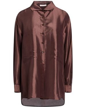 Cristina Bonfanti Chocolate Shirt Silk - Brown