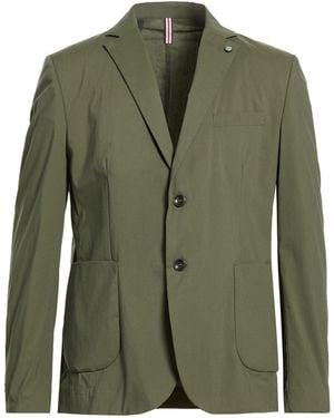 ANDREA DES HOMME Military Blazer Cotton, Nylon, Elastane - Green