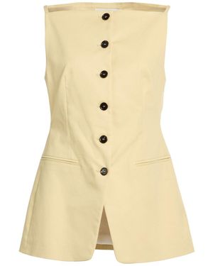 Beatrice B. Tailored Vest Cotton, Elastane - Natural