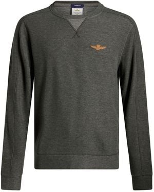 Aeronautica Militare Taupe Jumper Polyester, Cotton - Green