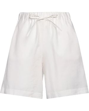 RUE DU BAC Ivory Shorts & Bermuda Shorts Modal, Polyester - White