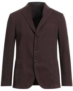 Drumohr Blazer Cotton, Elastane - Brown
