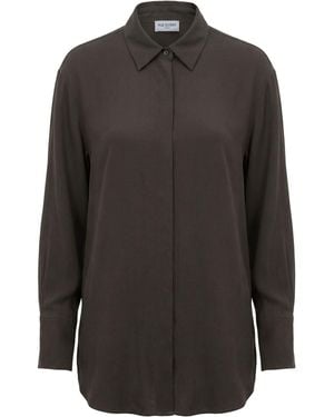 RUE DU BAC Charcoal Shirt Viscose, Wool - Grey