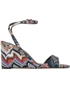Missoni Sandals Textile Fibres - Blue