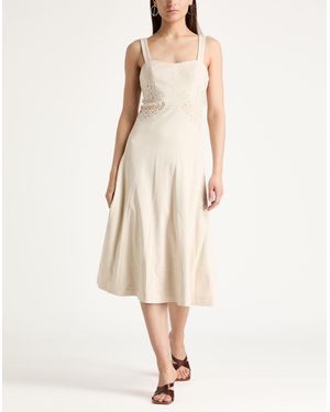 marciano by guess white pleated dress MARCIANO by GUESS Marciano belted midi dress