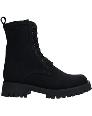Nila & Nila Ankle Boots Textile Fibers - Black