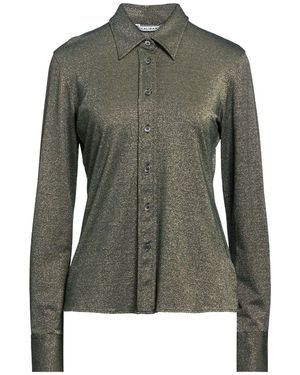 Caliban Military Shirt Viscose, Metallic Polyester, Polyamide, Elastane - Green