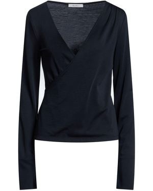 Max Mara Midnight Top Virgin Wool - Blue